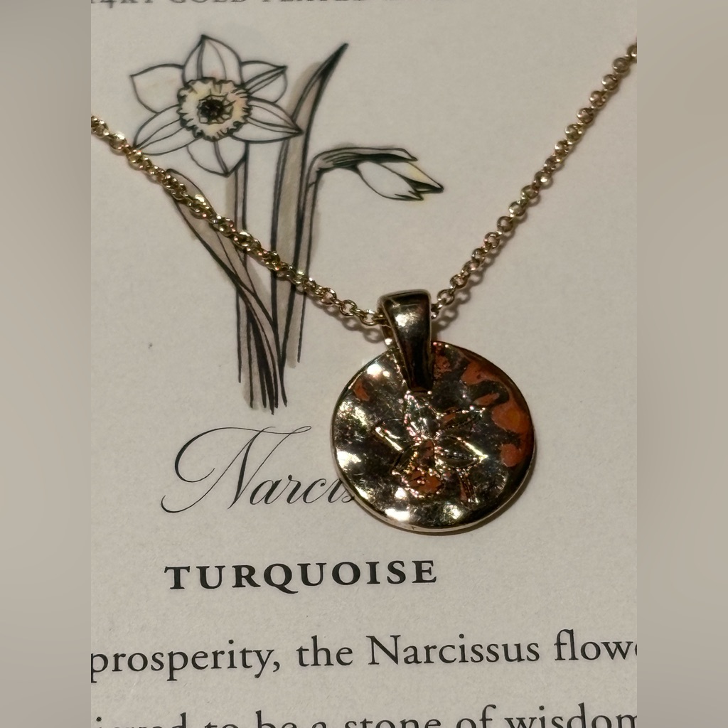 Luna Norte 14k Gold Plates Brass Turquoise 40$